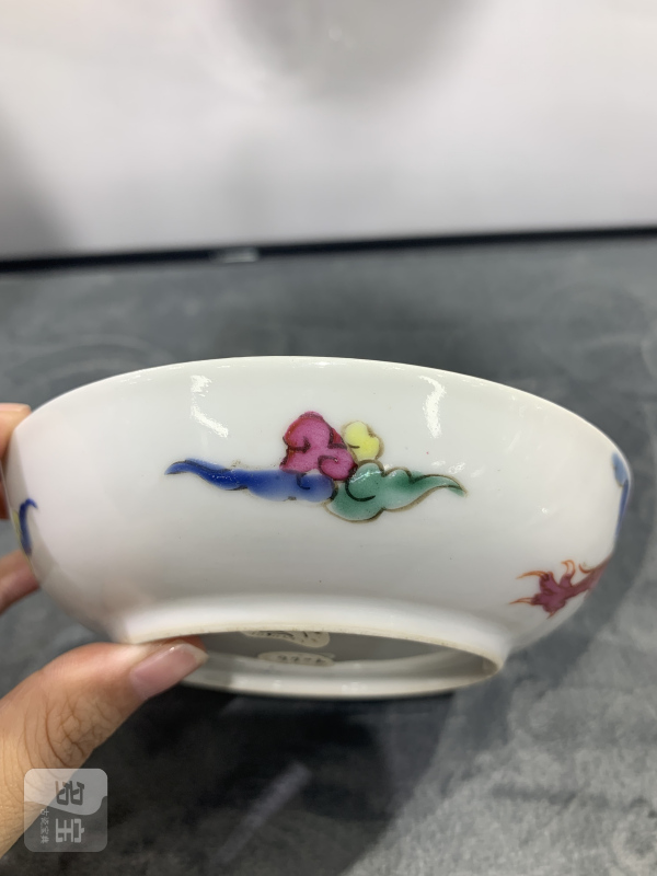清雍正粉彩过墙龙纹盘 - 图6